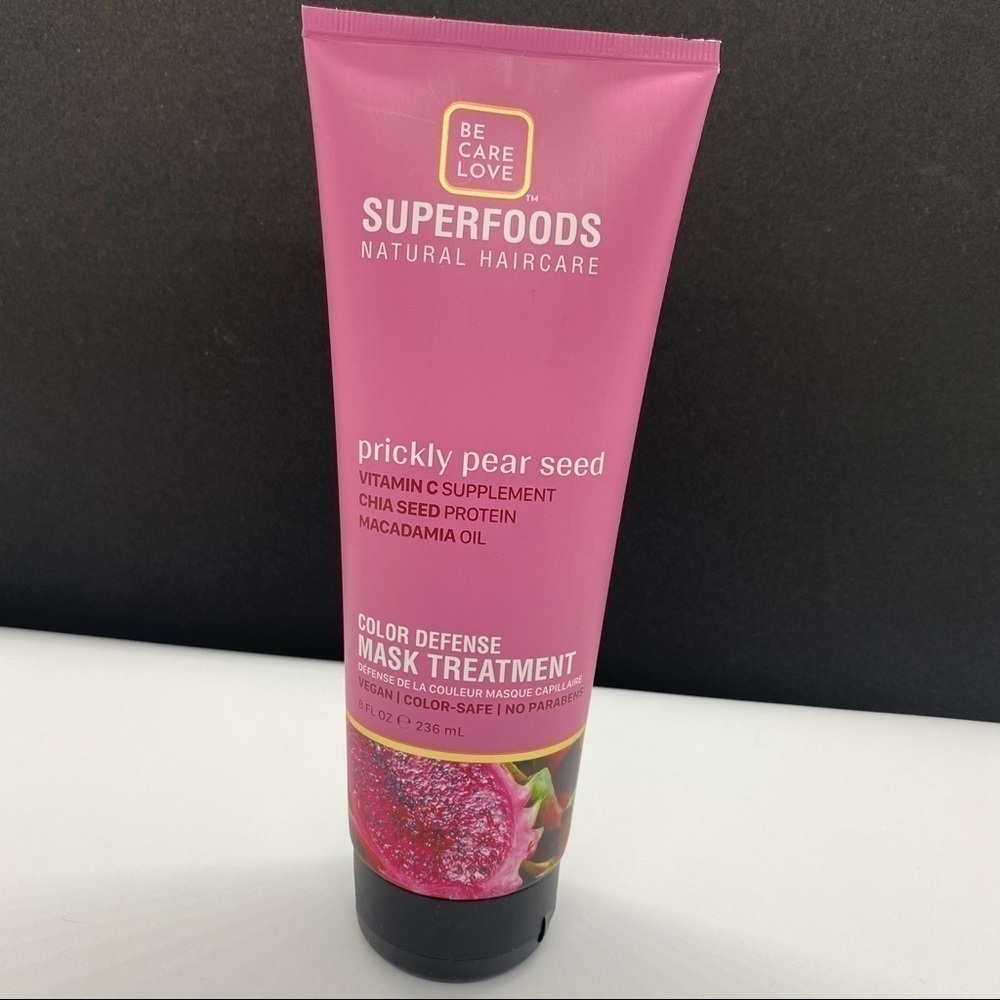 𝅺be Care Love superFoods color defense treatment mask Prickly Pear Seed 8 Oz
